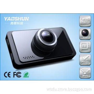 30FPS Wide Angle WIFI Car DVR 3.0 Mega Pixel For Audi , Bla